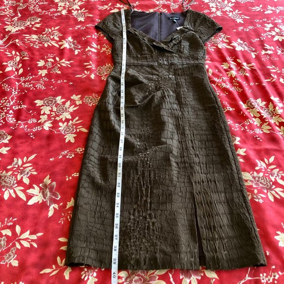 *NWT* Snake-Print Pleated-Waist Sweetheart Neck Dress - Made in Canada- XXS - Picture 11 of 16